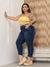 Calça Cigarrete Plus Size Jeans Feminina Capry Grande