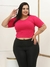 Cropped Tshirt Cavada Feminino Plus Size Blusinha Gringa Moda Blogueira G1 Ao G4 Multiformas Top 46 Ao 58 na internet