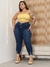 Calça Cigarrete Plus Size Jeans Feminina Capry Grande - loja online