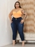 Calça Cigarrete Plus Size Jeans Feminina Capry Grande na internet