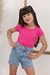 Short Jeans Lycra Feminino Meninas Infantil 4 Ao 16 - Impérios Modas