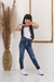 Calça Jeans Infantil Menina Mini Diva Luxo Imperios - comprar online