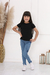 Calça Jeans Infantil Menina Mini Diva Luxo Imperios