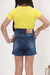 Short Jeans Lycra Feminino Meninas Infantil 4 Ao 16