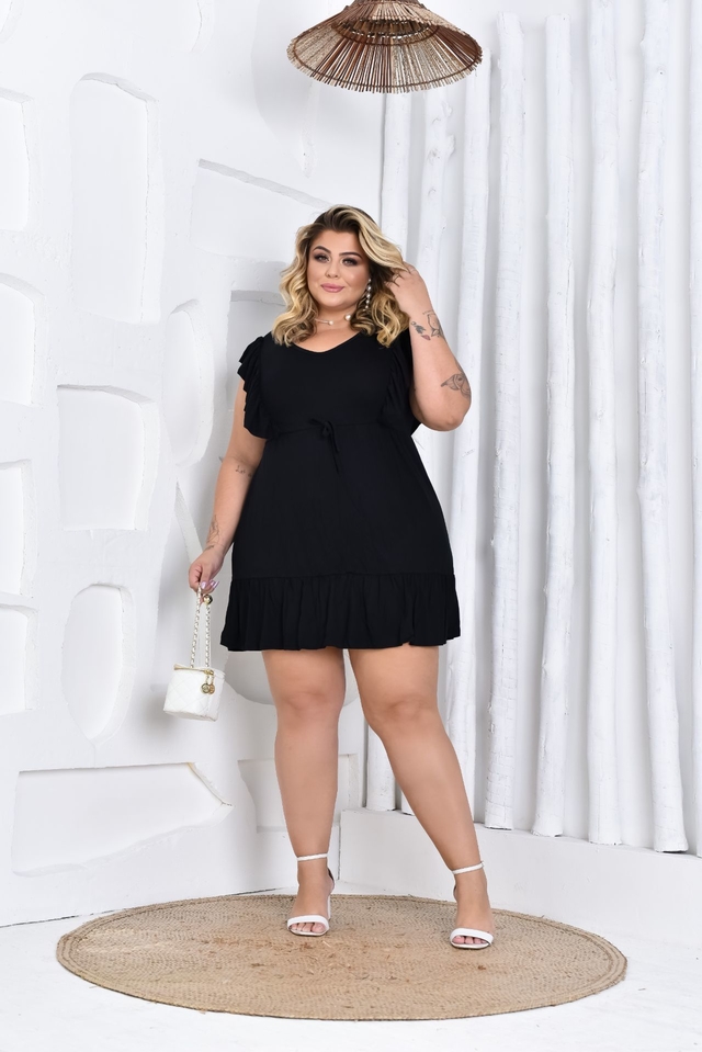 Vestido Plus Size com Laço: Elegância e Conforto para Mulheres Plus!