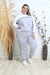 Conjunto Moletom Blusa De Frio com Calça Roupa Plus Size com Capuz - Impérios Modas