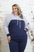 Imagem do Conjunto Moletom Blusa De Frio com Calça Roupa Plus Size com Capuz