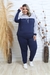 Conjunto Moletom Blusa De Frio com Calça Roupa Plus Size com Capuz