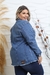 Jaqueta Feminina Jeans Rasgada Claro Moda Plus Size Lançamento Inverno - comprar online