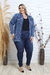 Jaqueta Feminina Jeans Rasgada Claro Moda Plus Size Lançamento Inverno - Impérios Modas