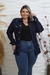 Imagem do Jaqueta Feminina Jeans Rasgada Escura Moda Plus Size Lançamento Inverno