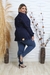 Jaqueta Feminina Jeans Rasgada Escura Moda Plus Size Lançamento Inverno na internet