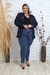 Jaqueta Feminina Jeans Rasgada Escura Moda Plus Size Lançamento Inverno - loja online