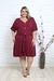 Vestido Plus Size Com Botôes Moda Casual Tamanho Grande - loja online