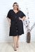 Vestido Plus Size Com Botôes Moda Casual Tamanho Grande - comprar online