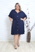 Vestido Plus Size Com Botôes Moda Casual Tamanho Grande - loja online