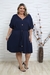 Vestido Plus Size Com Botôes Moda Casual Tamanho Grande