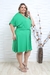 Vestido Plus Size Com Botôes Moda Casual Tamanho Grande - comprar online