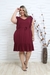 Imagem do Vestido Feminino Plus Size com Babado No Peito Moda Evangélica Soltinho G GG EXG