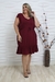 Vestido Feminino Plus Size com Babado No Peito Moda Evangélica Soltinho G GG EXG - comprar online