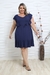 Vestido Feminino Plus Size com Babado No Peito Moda Evangélica Soltinho G GG EXG - comprar online