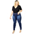 Calça Plus Size Imperios Jeans Média escura 704 - Impérios Modas