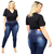 Calça Plus Size Jeans Skinny Feminina Imperios Modas 705 - comprar online