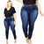 Calça Plus Size Jeans Skinny Feminina Imperios Modas 705 - Impérios Modas