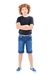 Bermuda Jeans Infantil Menino Masculino C Regulador E Cinto