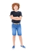 Bermuda Jeans Infantil Menino Masculino C Regulador E Cinto - Impérios Modas