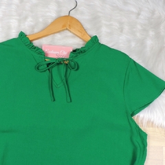 Blusa com Laço Verde BS4093 - comprar online