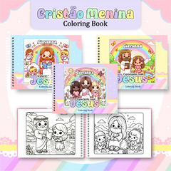 LIVRO DE COLORIR CRISTÃO MENINA