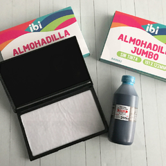 Almohadilla Ibi Jumbo + Tinta al agua 250 ml.