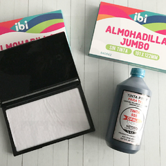 Almohadilla Ibi Jumbo + Tinta Textil 500 ml. - comprar online