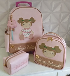 Kit escolar infantil personalizado