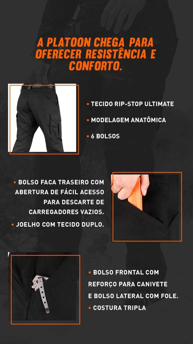 Calça rip stop best sale invictus