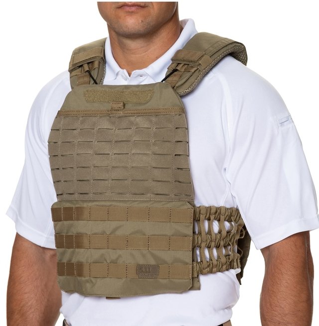 COLETE PLATE CARRIER TACTEC SANDSTONE 5.11 TACTICAL