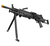 RIFLE DE AIRSOFT SUPORTE M249 LIGHT ELET 6MM LMG COM DRUM