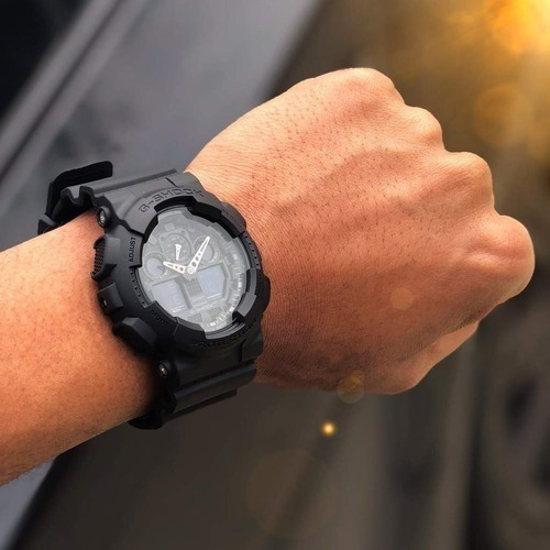 Relogio Casio G SHOCK GA 100 1A1 Estilo e Durabilidade