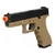 PISTOLA DE AIRSOFT G17 TAN WE GREEN GÁS