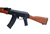 RIFLE AIRSOFT AK47 FULL METAL EM MADEIRA REAL - HTA - loja online