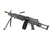 RIFLE DE AIRSOFT SUPORTE M249 LIGHT ELET 6MM LMG COM DRUM