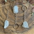 Chaveiro de Howlita Bruta - A Pedra da Paz - comprar online