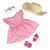 BD31310Z Muñeca Dahlia con vestido floreado y sombrero de sol - comprar online