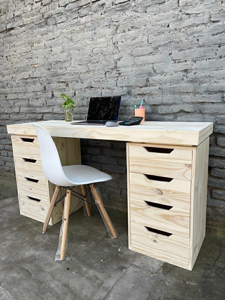 Escritorio doble cajonera 1.50 - Mueblesyelectrolp