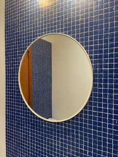 Espejo circular pvc 50cm blanco