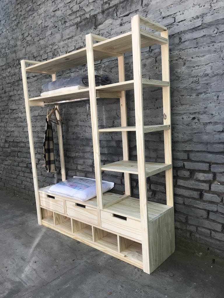Vestidor con cajones 1.50 Mueblesyelectrolp