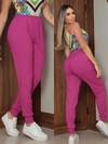 CALÇA FUCSIA CANELADO