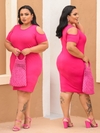 Vestido Plus Recort Pink