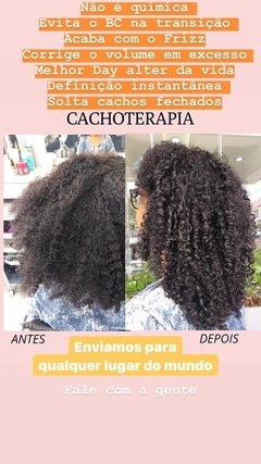 Cachoterapia (kit sem caixa decorativa) - Tratamento profissional para cachos perfeitos em casa.